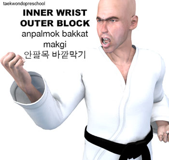 Inner Wrist Outer Block ( 안팔목 바깥막기 anpalmok bakkat makgi )