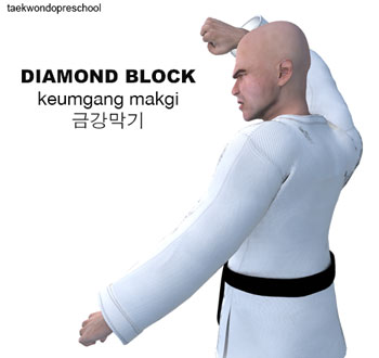 Diamond Block ( 금강막기 keumgang-makgi )