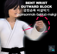 Bent Wrist Outward Block ( 굽힌손목 바깥막기 gupinsonmok-bakkat-makgi )