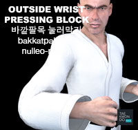 Outside Wrist Pressing Block ( 바깥팔목 눌러막기 bakkatpalmok-nulleo-makgi )
