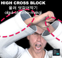 High Cross Block ( 올려 엇걸어막기 olgul-otgoreo-makgi )
