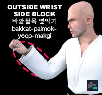 Outside Wrist Side Block ( 바깥팔목 옆막기 bakkat-palmok-yeop-makgi )