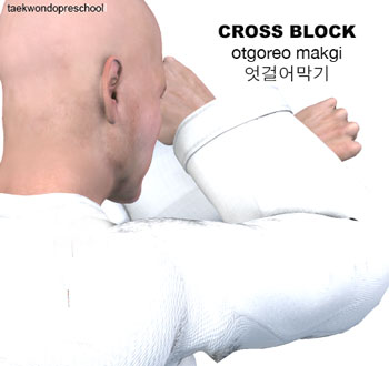 Cross Block ( 엇걸어막기 otgoreo makgi )
