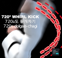 720º Whirl Kick ( 720º도 돌개차기 720º dolgae-chagi )