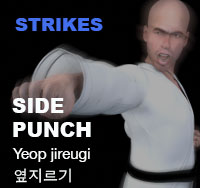 Taekwondo Side Punch ( 옆지르기 yeop-jireugi )