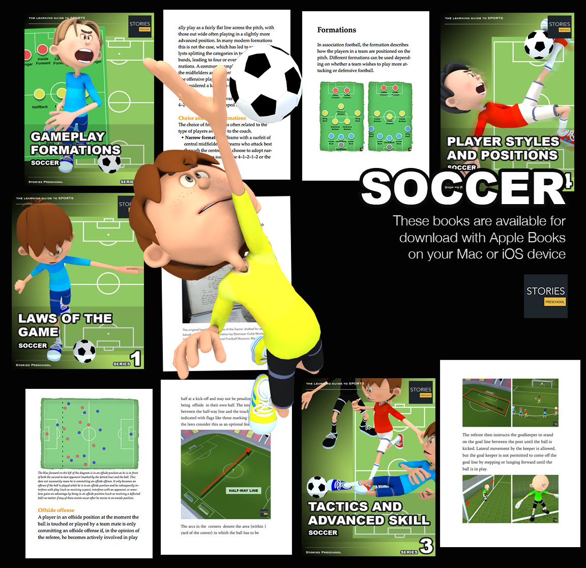 Soccer Apple Books: Soccer is a sport played between two teams of eleven players with a spherical ball. The object of the game is to score by getting the ball into the opposing goal | Stories Preschool Soccer Apple Books: Soccer is a sport played between two teams of eleven players with a spherical ball. The object of the game is to score by getting the ball into the opposing goal | Stories Preschool