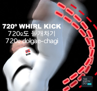 720º Whirl Kick ( 720º도 돌개차기 720º dolgae-chagi )