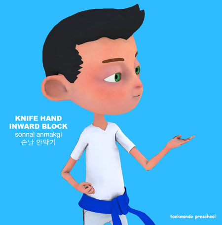 Knife Hand Inward Block ( 손날 안막기 sonnal an makgi )