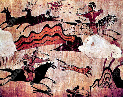 Korean Horse Back Archery in 5th-century Korean Horse Back Archery in 5th-century