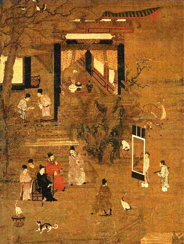 A Goryeo painting which depicts the Goryeo nobility A Goryeo painting which depicts the Goryeo nobility