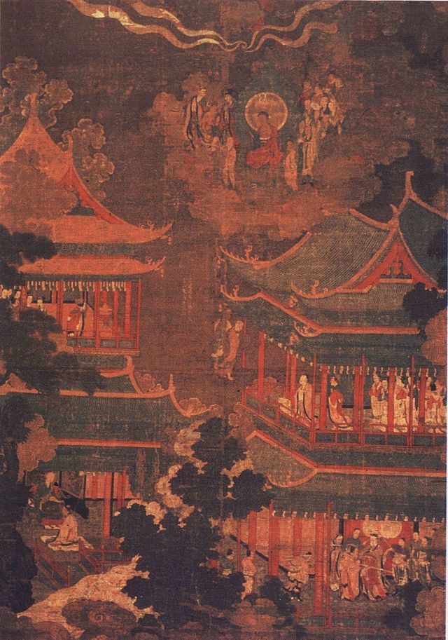 A Goryeo painting depicting the Imperial Royal Palace A Goryeo painting depicting the Imperial Royal Palace