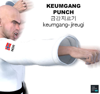 Keumgang Punch ( 금강지르기 keumgang-jireugi )