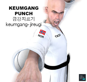 Keumgang Punch ( 금강지르기 keumgang-jireugi )