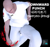 Downward Punch ( 내려지르기 naeryeo-jireugi )