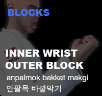 Taekwondo Inner Wrist Outer Block ( 안팔목 바깥막기 anpalmok-bakkat-makgi )