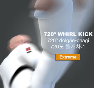 Whirl Kick 720º ( 720도 돌개차기 / 720º dolgae-chagi )