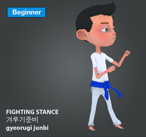 Fighting Stance ( 겨루기준비 gyeorugi-junbi )